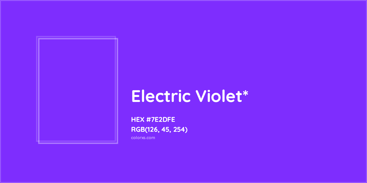 HEX #7E2DFE Color Name, Color Code, Palettes, Similar Paints, Images