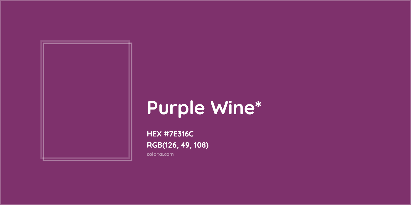 HEX #7E316C Color Name, Color Code, Palettes, Similar Paints, Images