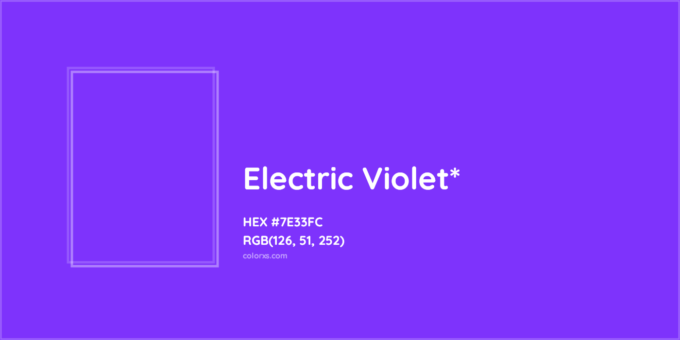 HEX #7E33FC Color Name, Color Code, Palettes, Similar Paints, Images
