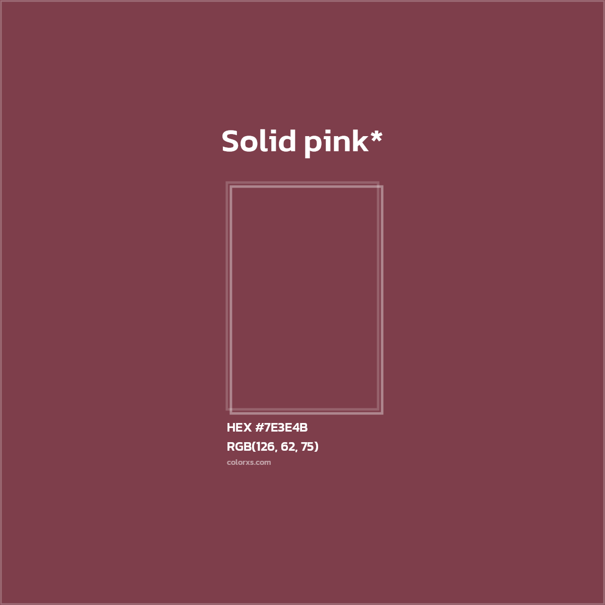 HEX #7E3E4B Color Name, Color Code, Palettes, Similar Paints, Images