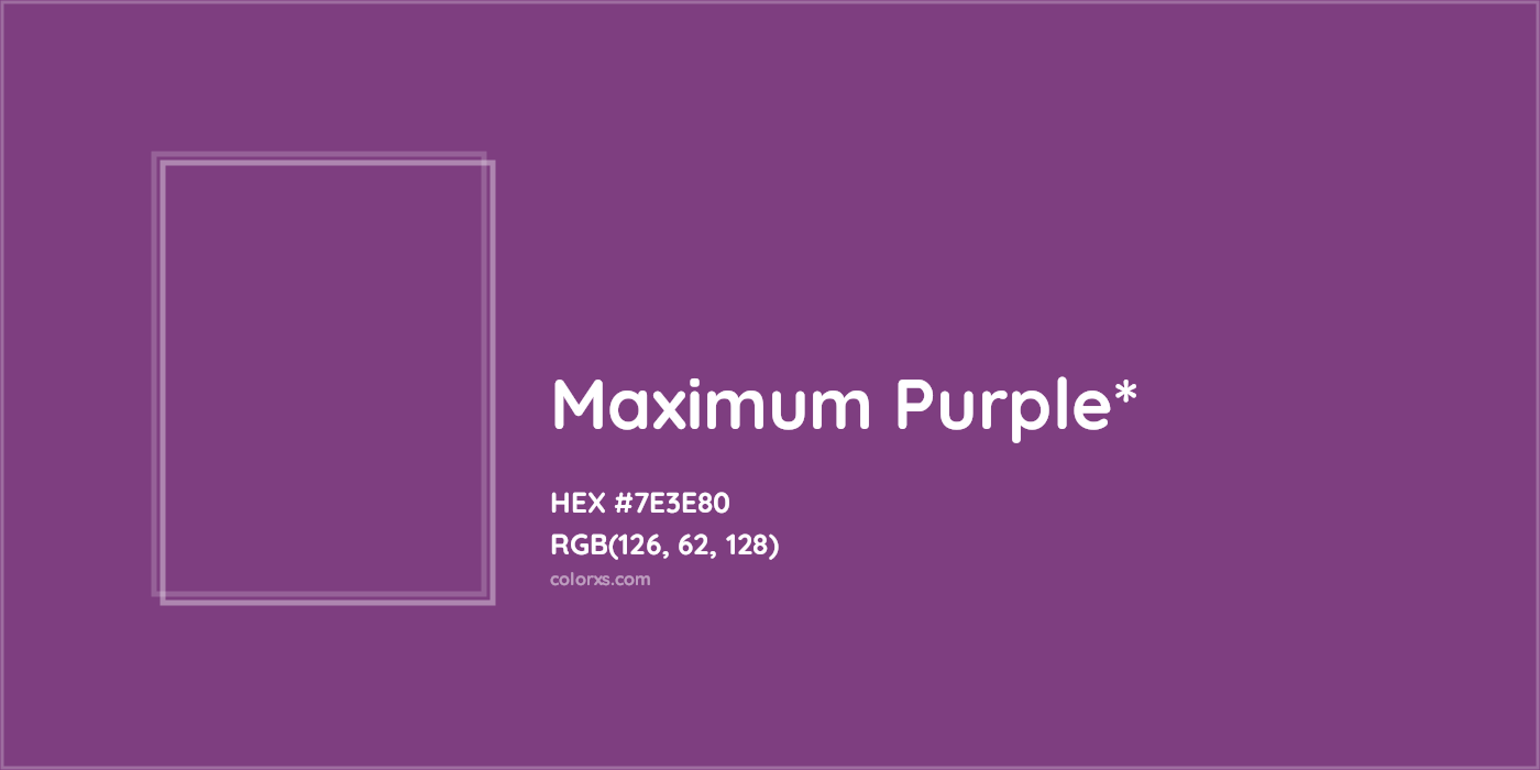 HEX #7E3E80 Color Name, Color Code, Palettes, Similar Paints, Images
