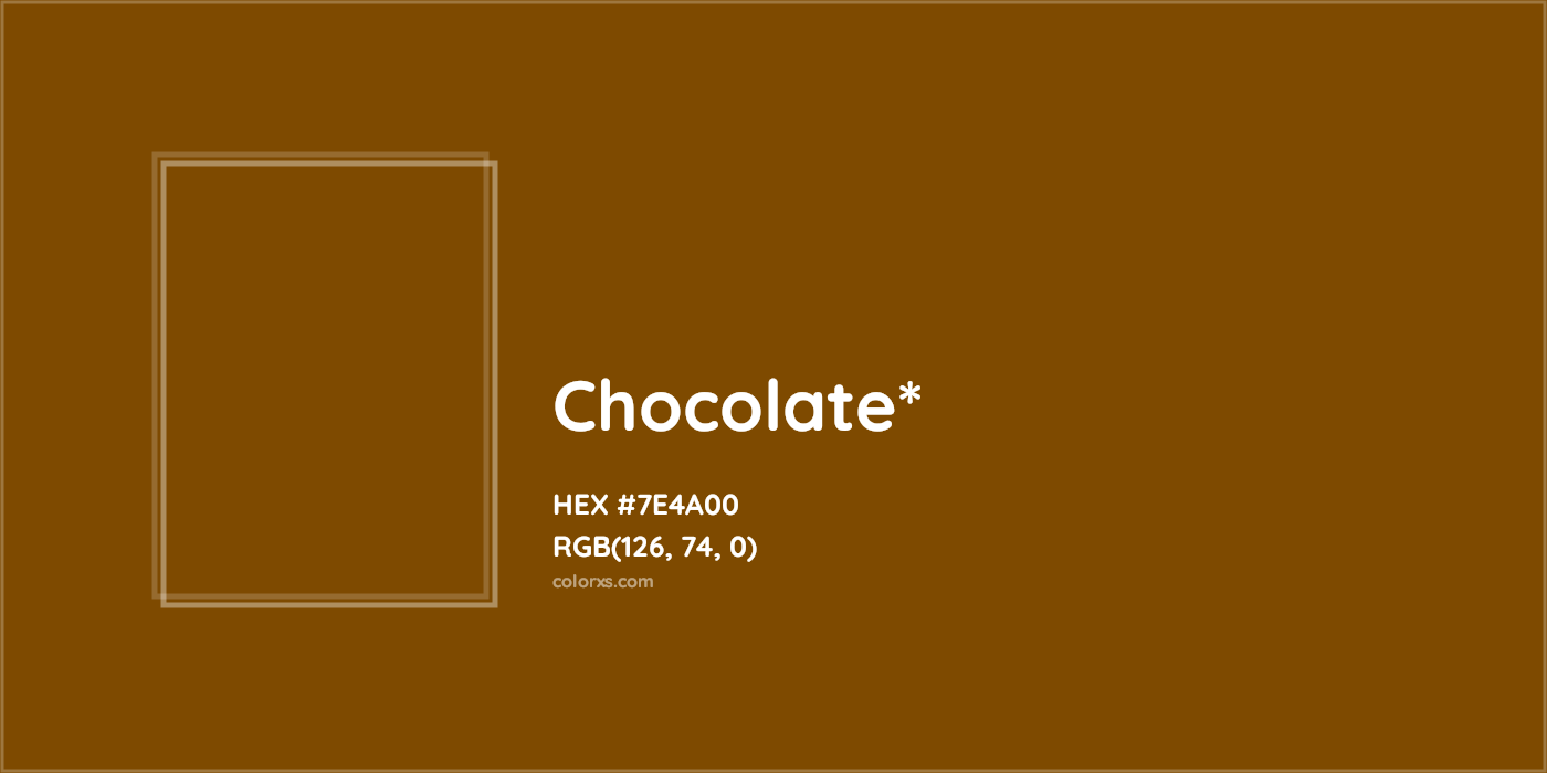 HEX #7E4A00 Color Name, Color Code, Palettes, Similar Paints, Images