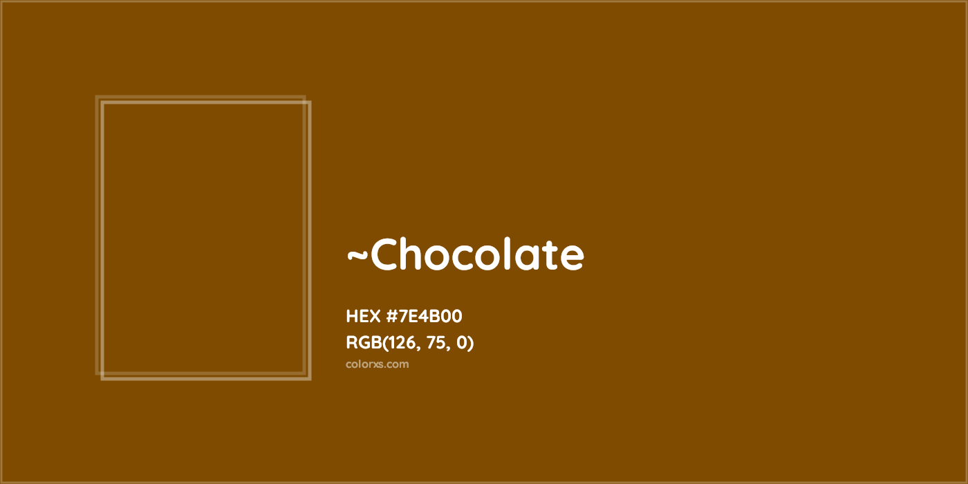 HEX #7E4B00 Color Name, Color Code, Palettes, Similar Paints, Images