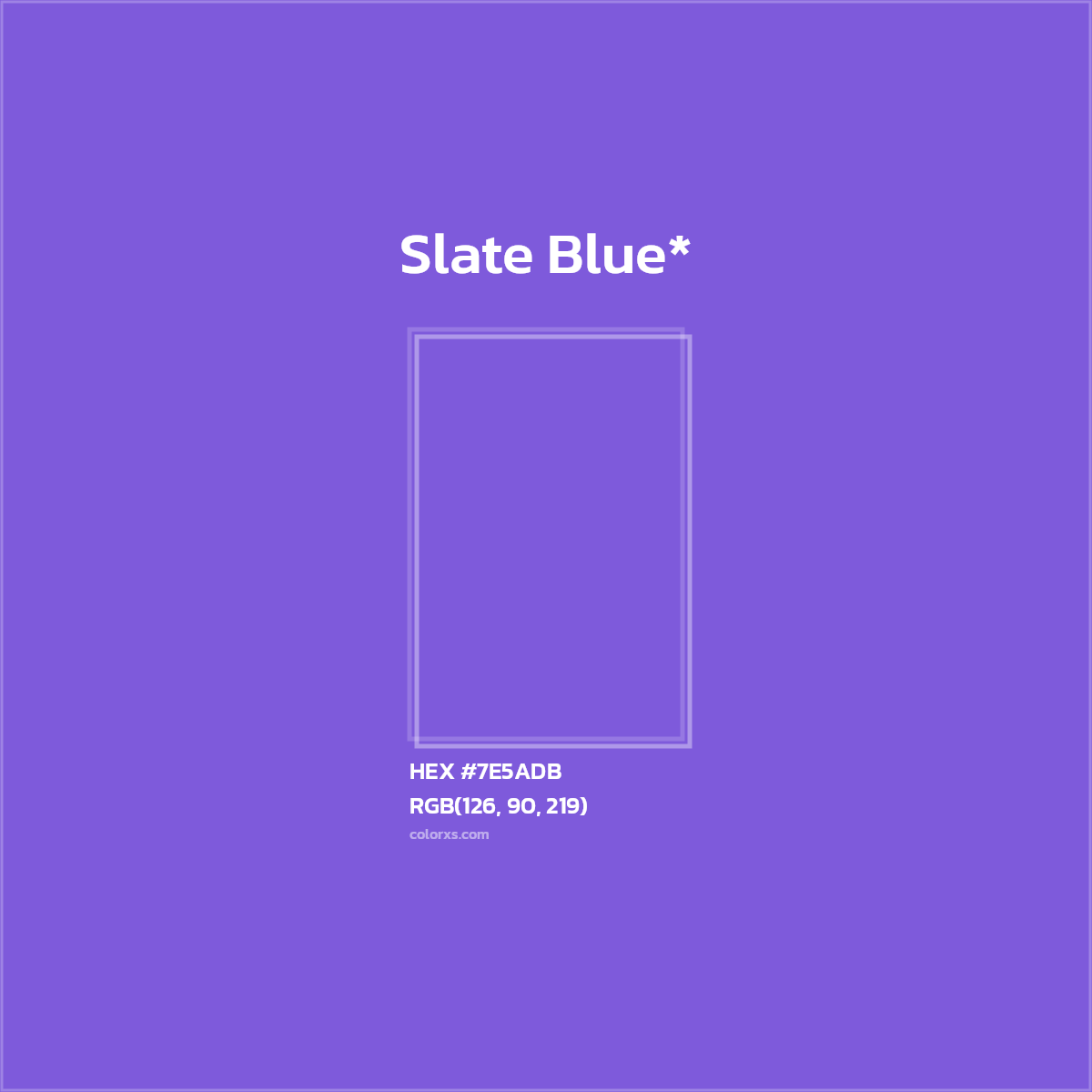 HEX #7E5ADB Color Name, Color Code, Palettes, Similar Paints, Images