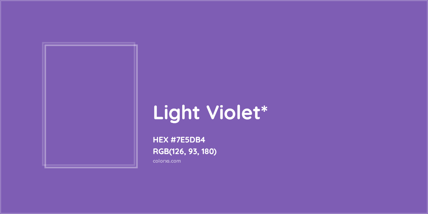 HEX #7E5DB4 Color Name, Color Code, Palettes, Similar Paints, Images