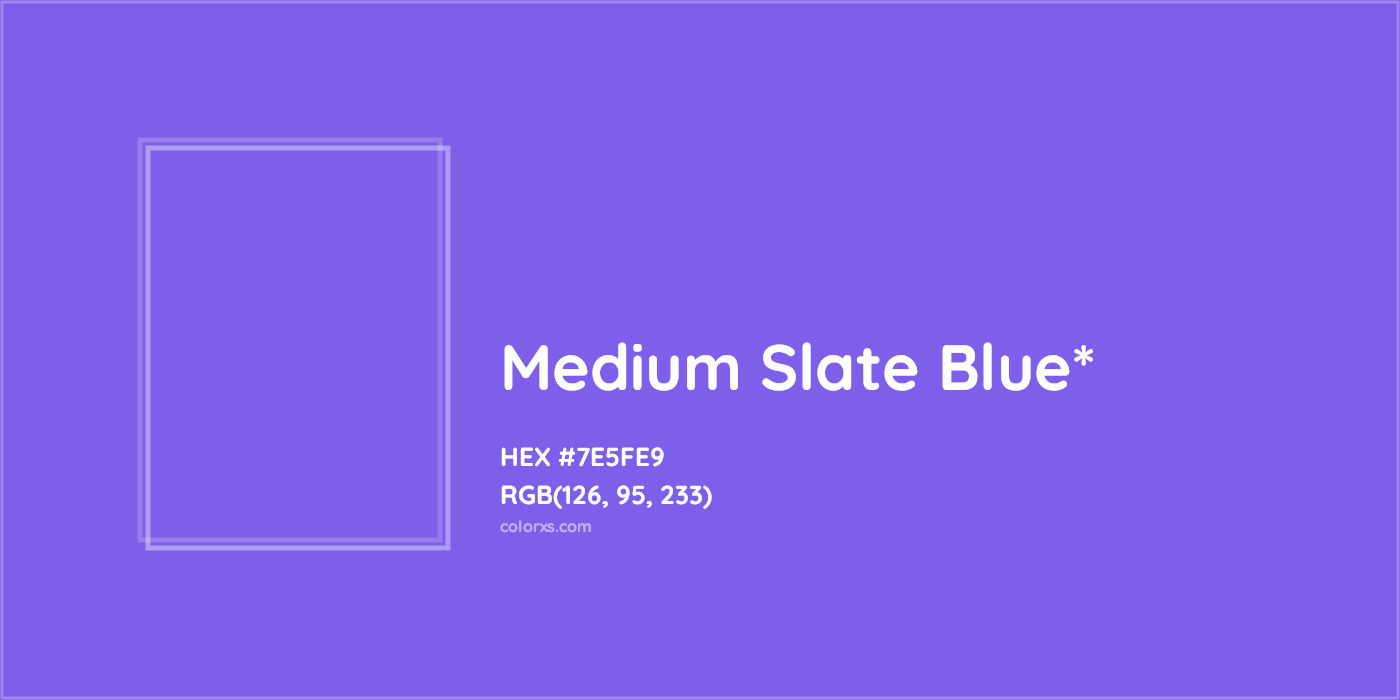 HEX #7E5FE9 Color Name, Color Code, Palettes, Similar Paints, Images