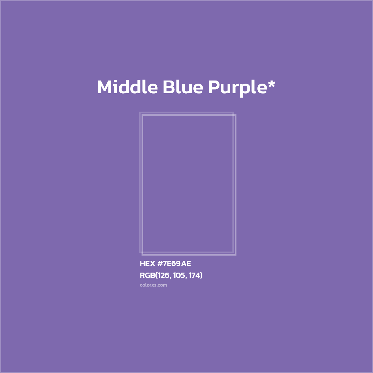 HEX #7E69AE Color Name, Color Code, Palettes, Similar Paints, Images