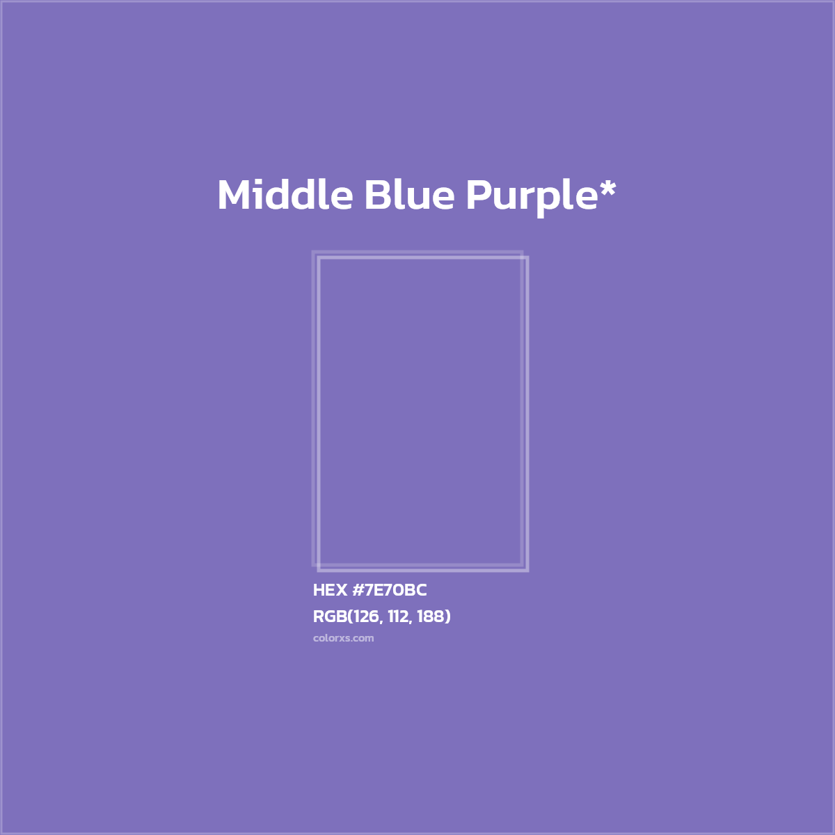 HEX #7E70BC Color Name, Color Code, Palettes, Similar Paints, Images