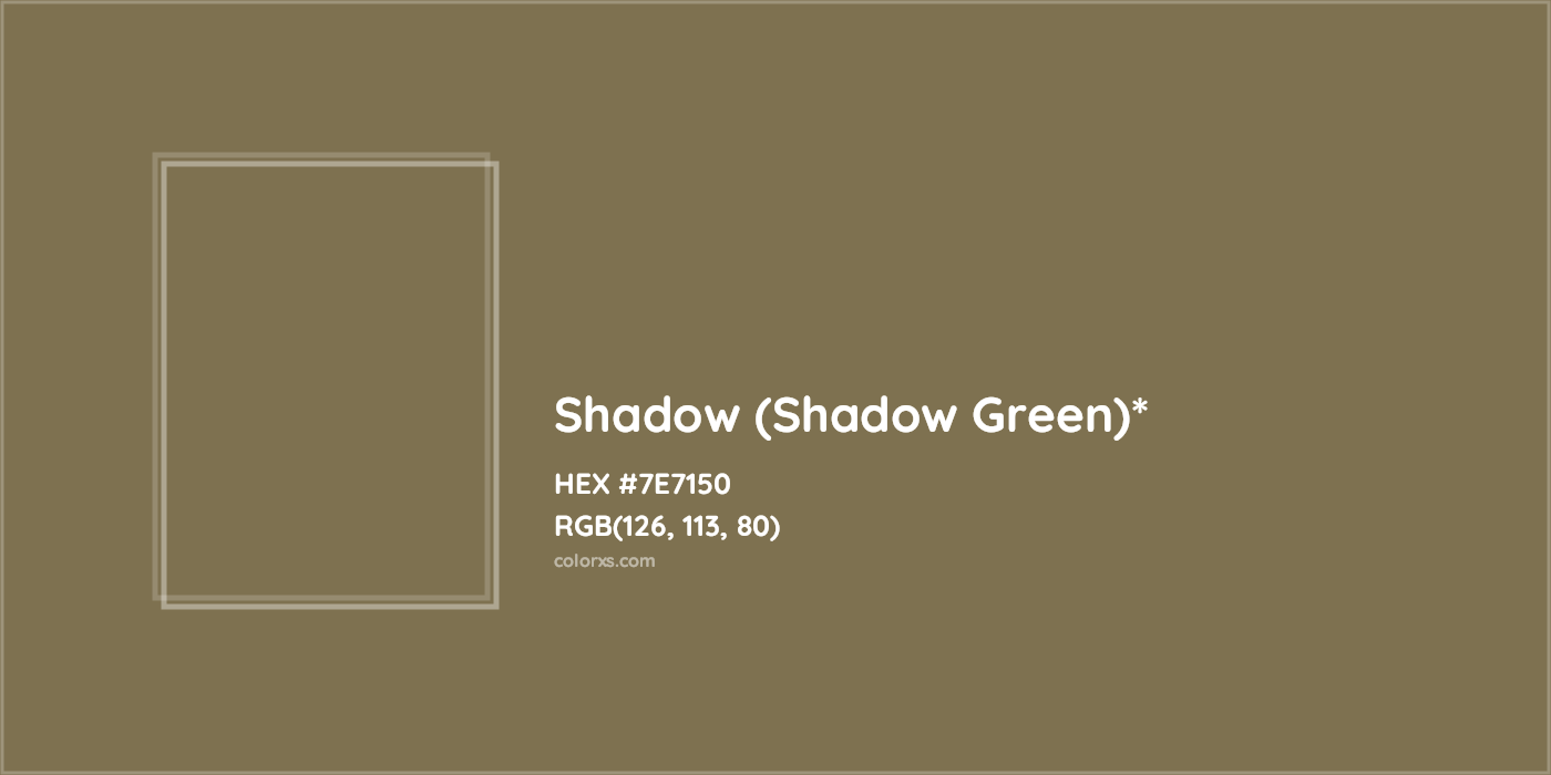HEX #7E7150 Color Name, Color Code, Palettes, Similar Paints, Images