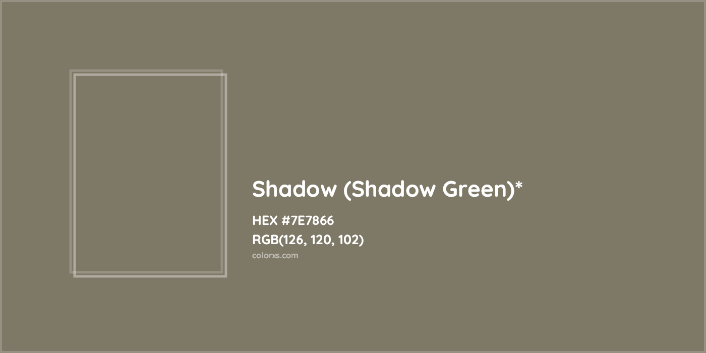 HEX #7E7866 Color Name, Color Code, Palettes, Similar Paints, Images