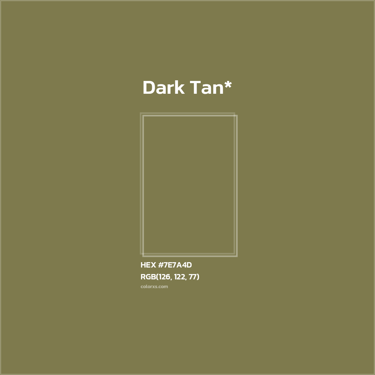 HEX #7E7A4D Color Name, Color Code, Palettes, Similar Paints, Images