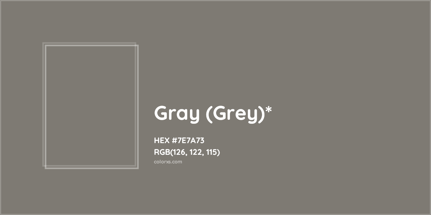 HEX #7E7A73 Color Name, Color Code, Palettes, Similar Paints, Images