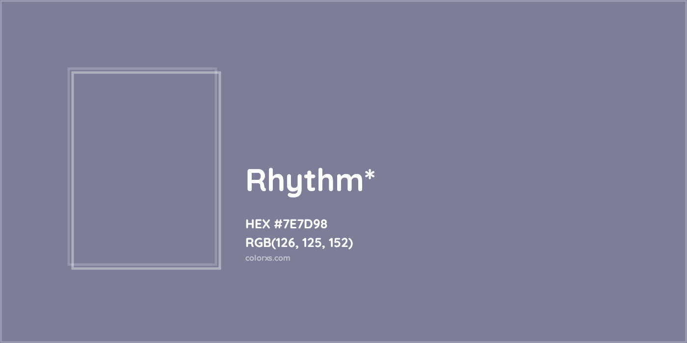 HEX #7E7D98 Color Name, Color Code, Palettes, Similar Paints, Images