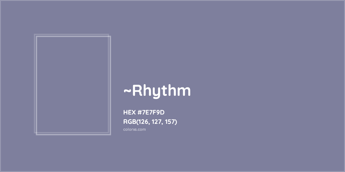 HEX #7E7F9D Color Name, Color Code, Palettes, Similar Paints, Images