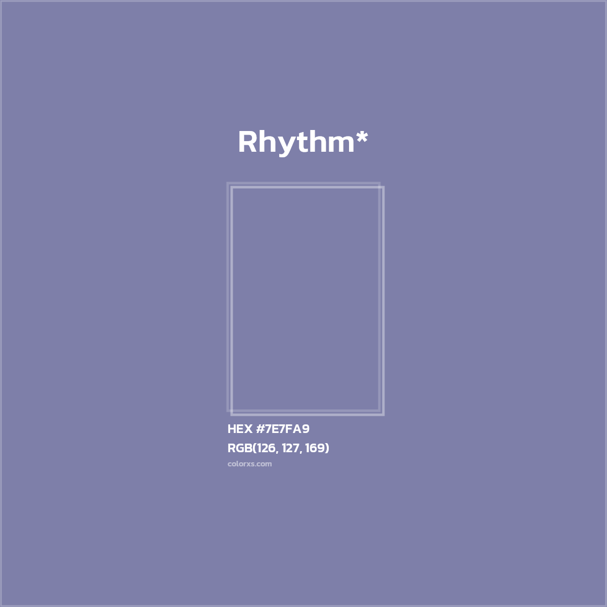 HEX #7E7FA9 Color Name, Color Code, Palettes, Similar Paints, Images