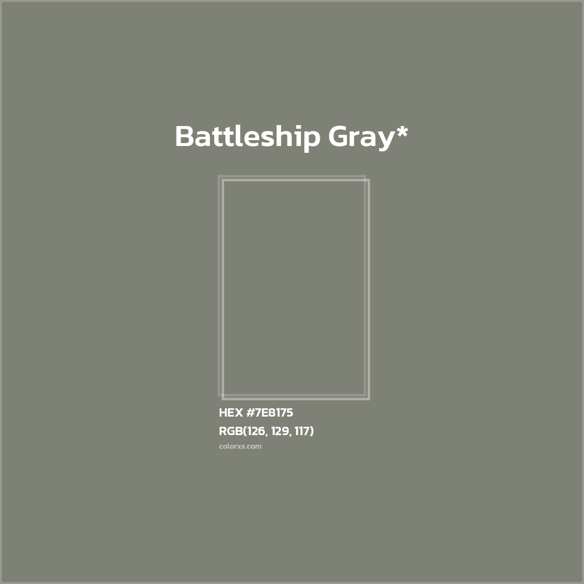 HEX #7E8175 Color Name, Color Code, Palettes, Similar Paints, Images