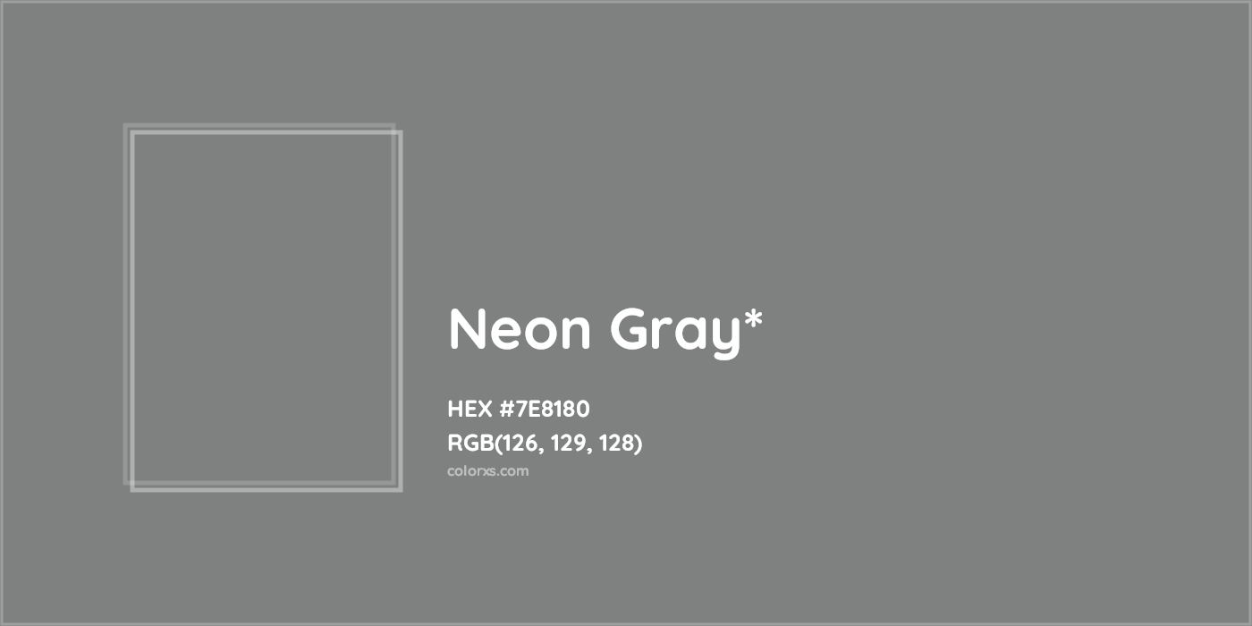 HEX #7E8180 Color Name, Color Code, Palettes, Similar Paints, Images