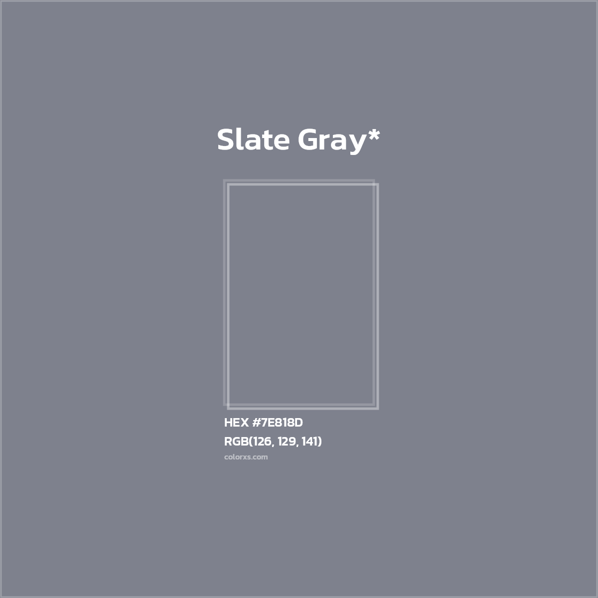 HEX #7E818D Color Name, Color Code, Palettes, Similar Paints, Images
