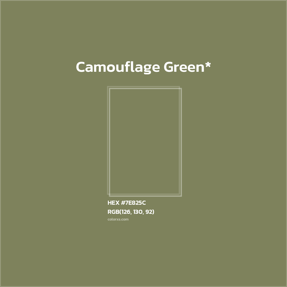 HEX #7E825C Color Name, Color Code, Palettes, Similar Paints, Images