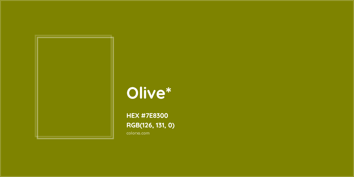 HEX #7E8300 Color Name, Color Code, Palettes, Similar Paints, Images