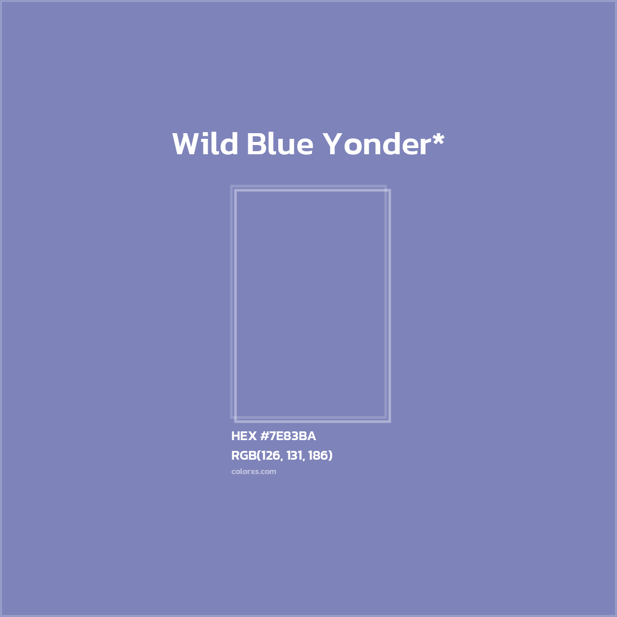 HEX #7E83BA Color Name, Color Code, Palettes, Similar Paints, Images