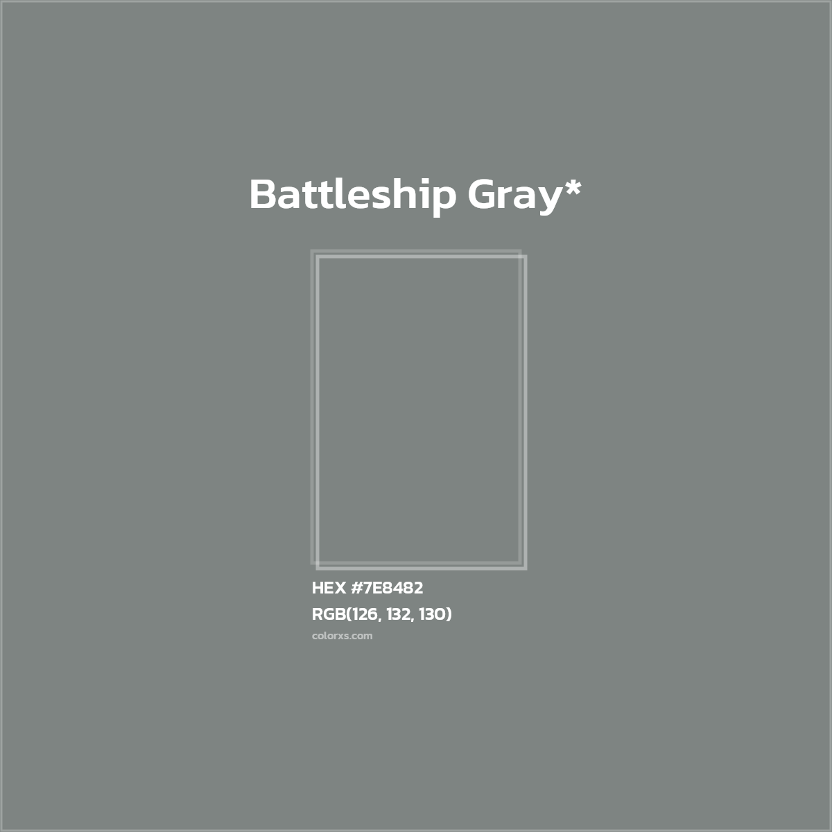 HEX #7E8482 Color Name, Color Code, Palettes, Similar Paints, Images