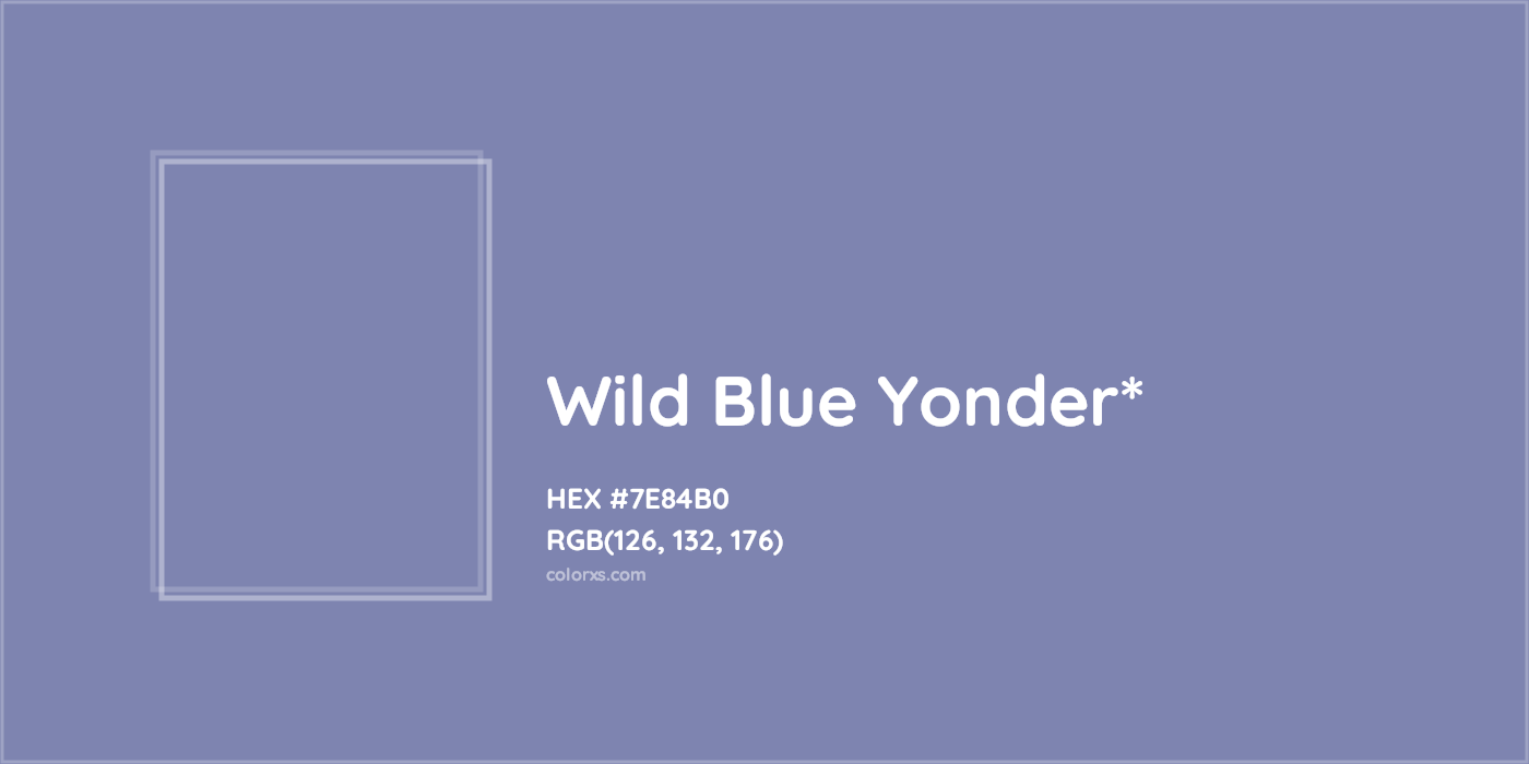 HEX #7E84B0 Color Name, Color Code, Palettes, Similar Paints, Images