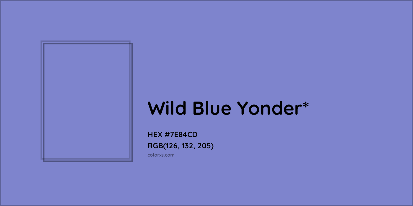 HEX #7E84CD Color Name, Color Code, Palettes, Similar Paints, Images