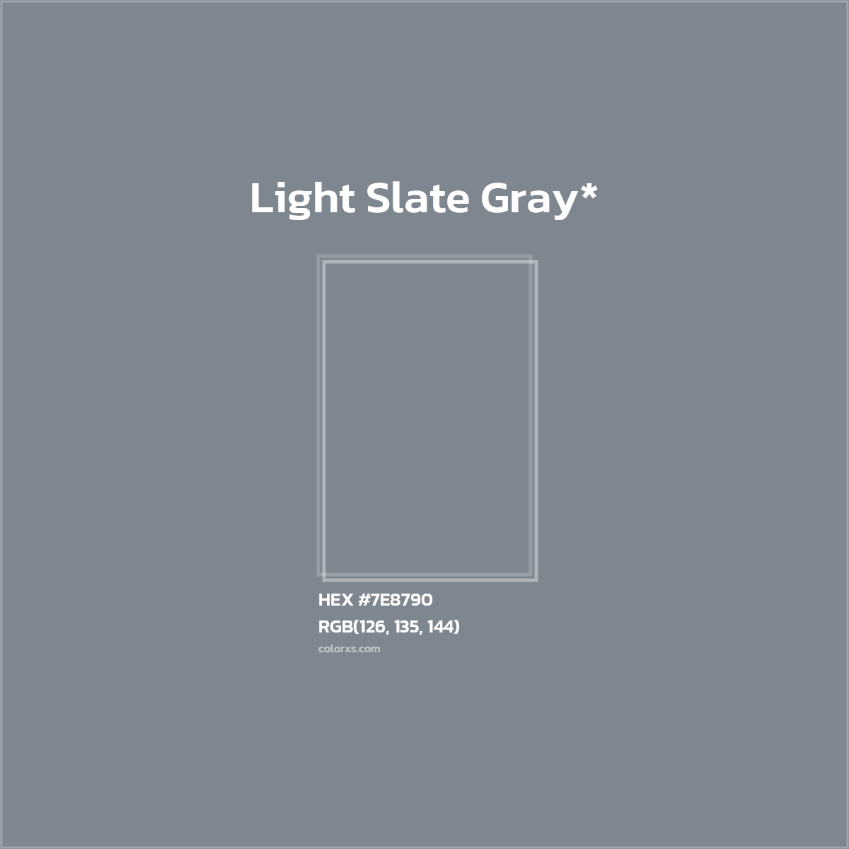 HEX #7E8790 Color Name, Color Code, Palettes, Similar Paints, Images