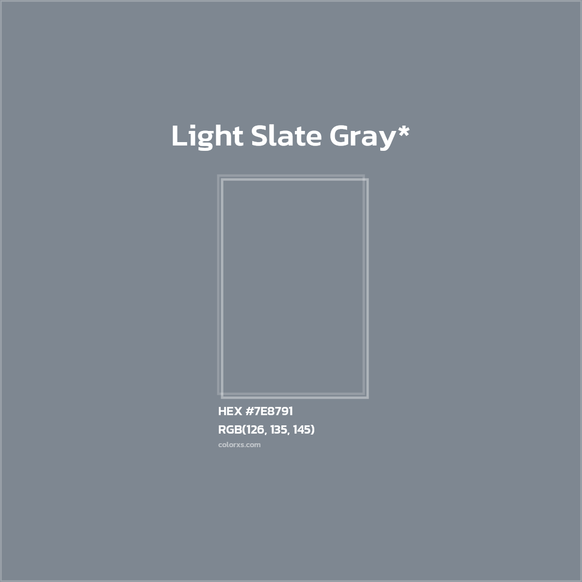 HEX #7E8791 Color Name, Color Code, Palettes, Similar Paints, Images