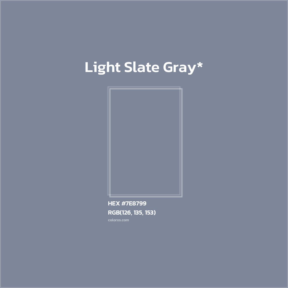 HEX #7E8799 Color Name, Color Code, Palettes, Similar Paints, Images