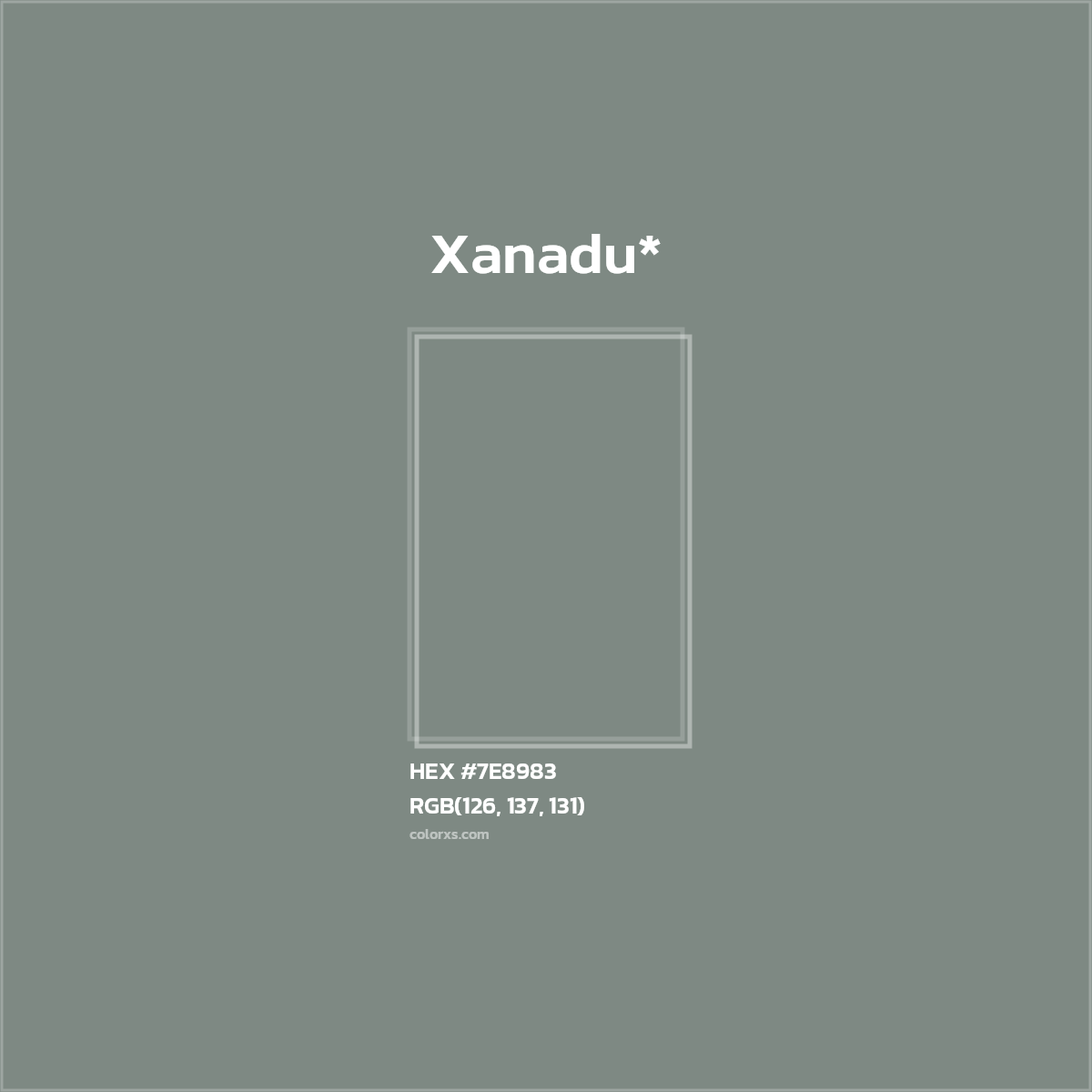 HEX #7E8983 Color Name, Color Code, Palettes, Similar Paints, Images