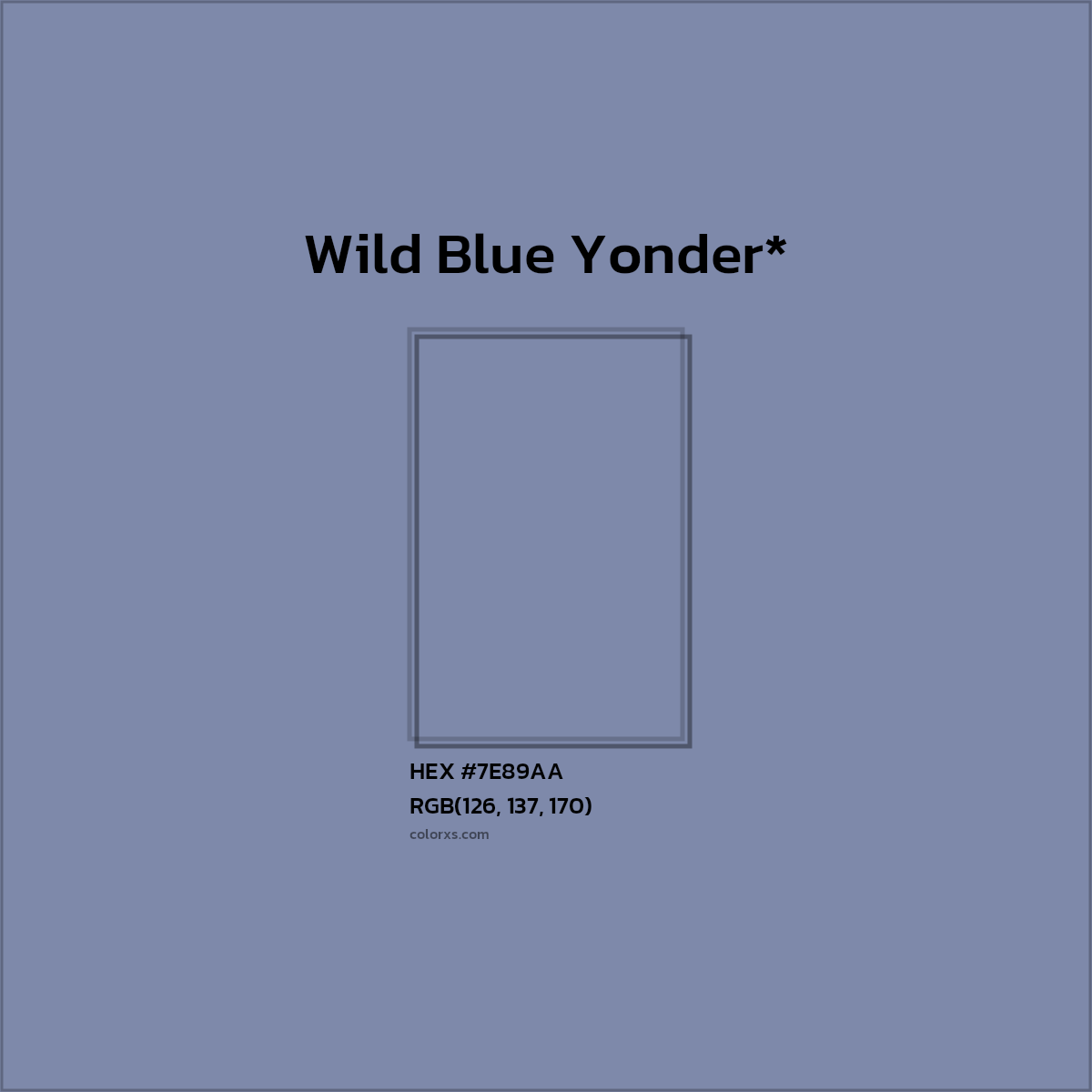 HEX #7E89AA Color Name, Color Code, Palettes, Similar Paints, Images