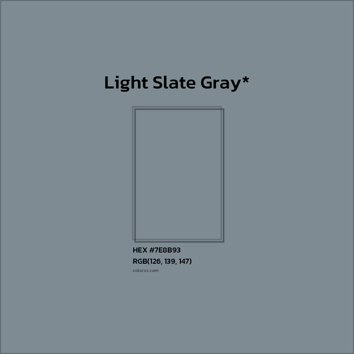 HEX #7E8B93 Color Name, Color Code, Palettes, Similar Paints, Images