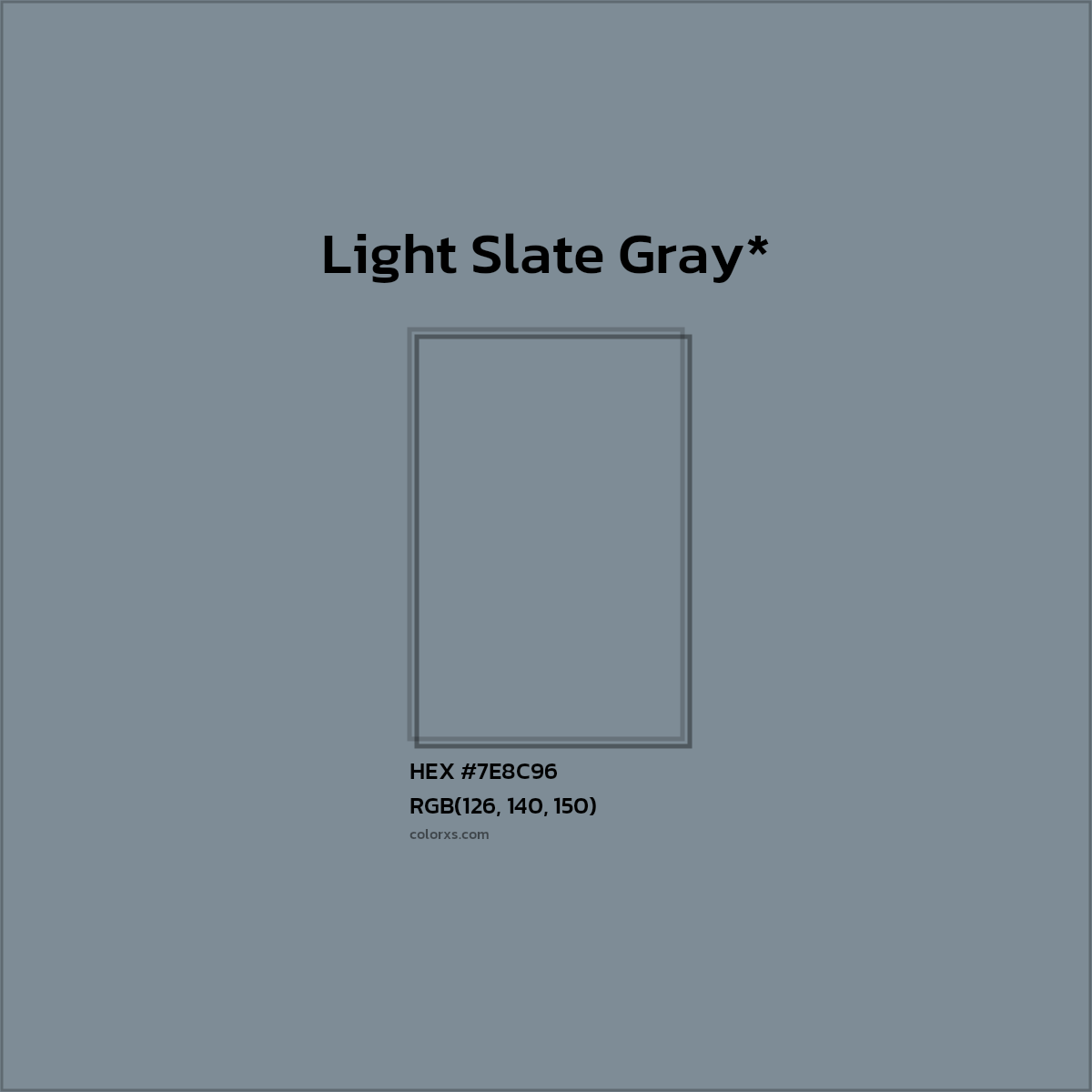HEX #7E8C96 Color Name, Color Code, Palettes, Similar Paints, Images