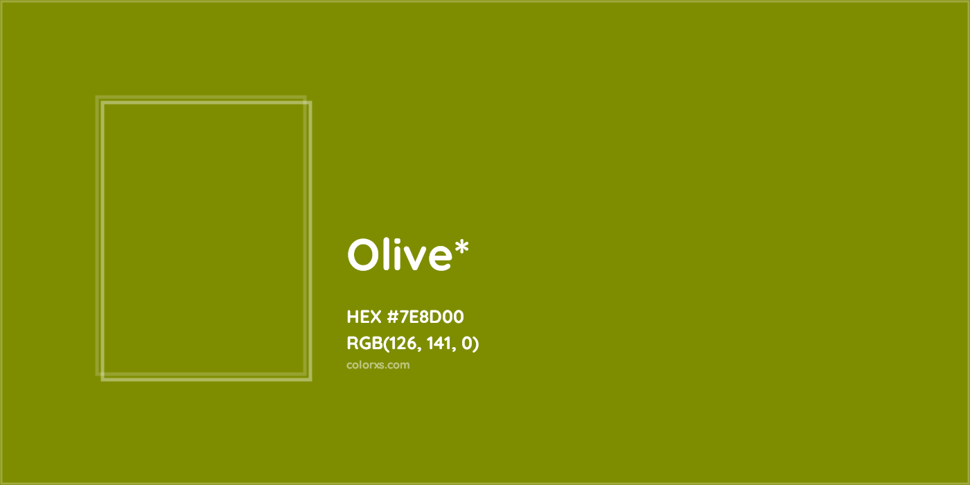 HEX #7E8D00 Color Name, Color Code, Palettes, Similar Paints, Images