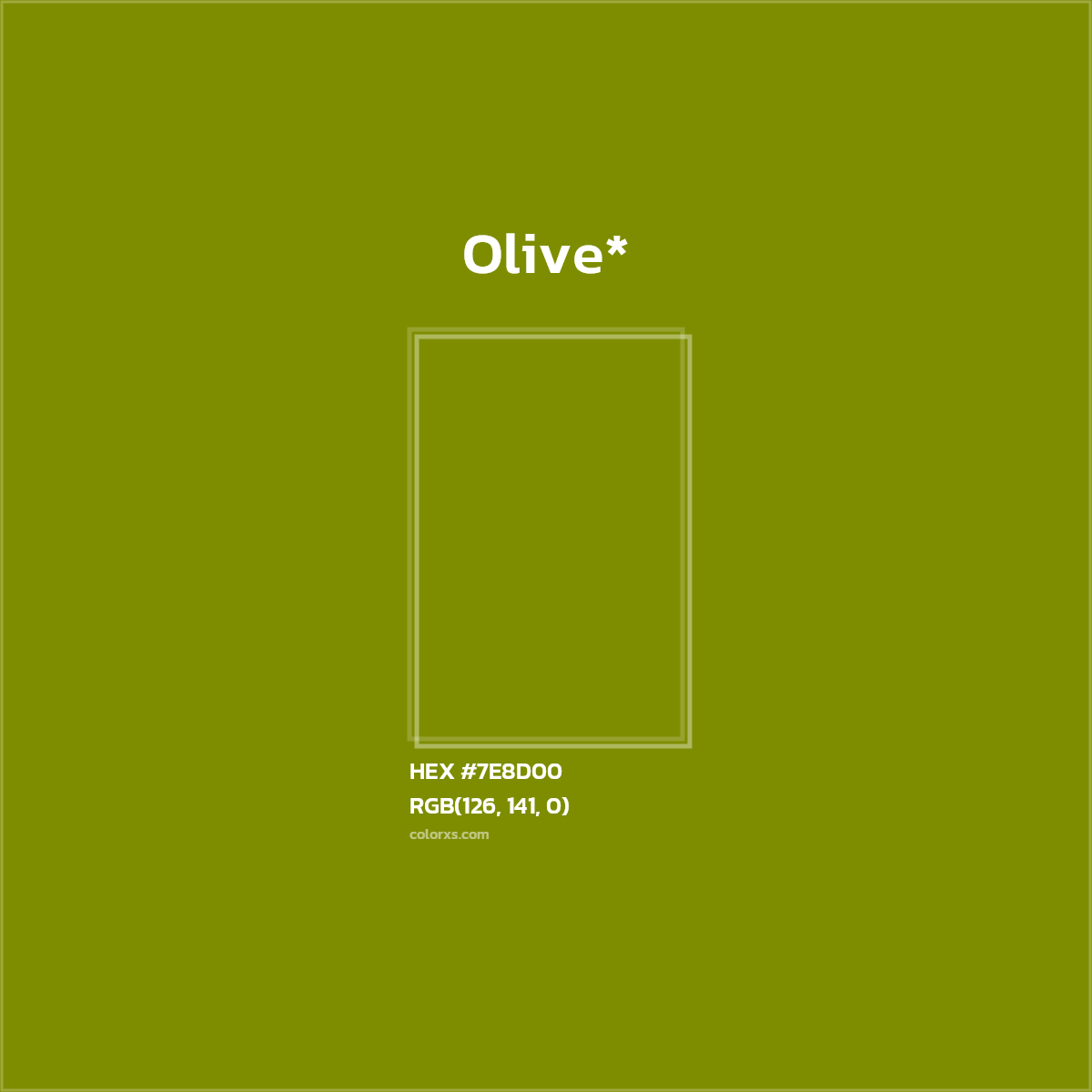 HEX #7E8D00 Color Name, Color Code, Palettes, Similar Paints, Images