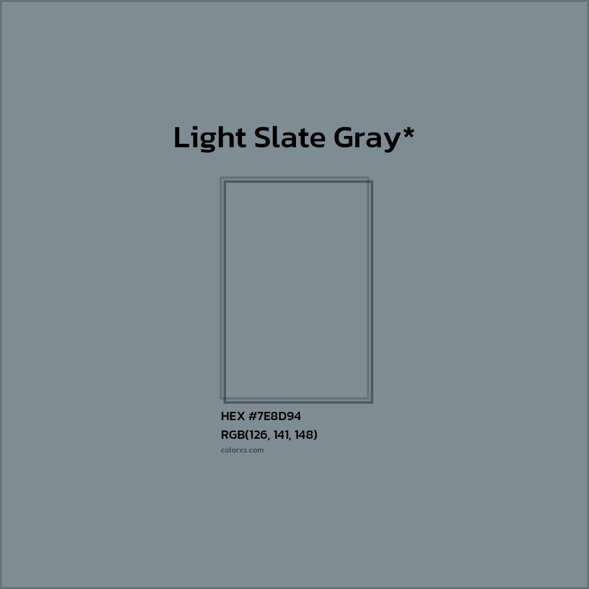 HEX #7E8D94 Color Name, Color Code, Palettes, Similar Paints, Images