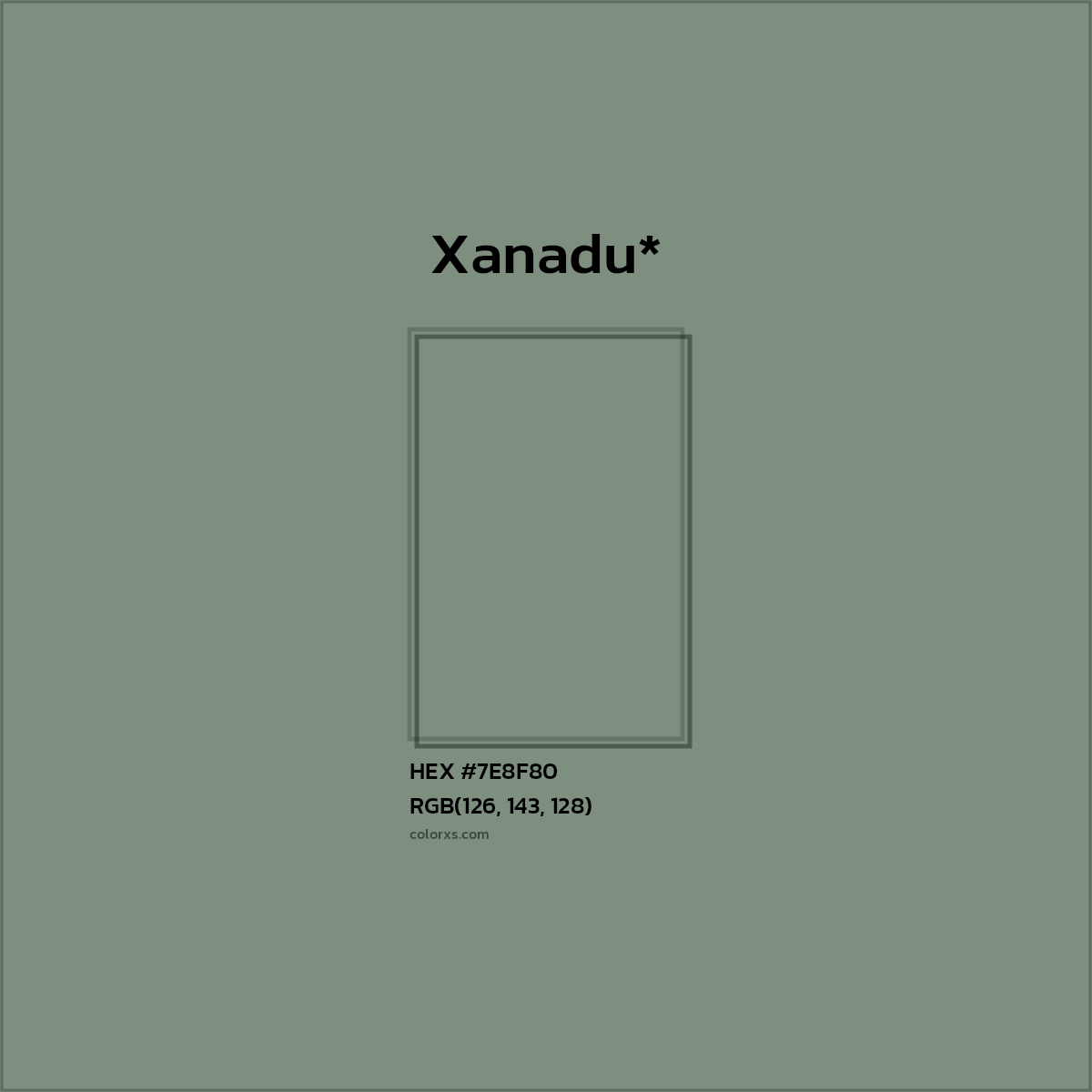 HEX #7E8F80 Color Name, Color Code, Palettes, Similar Paints, Images