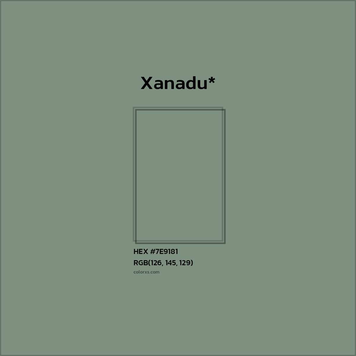 HEX #7E9181 Color Name, Color Code, Palettes, Similar Paints, Images