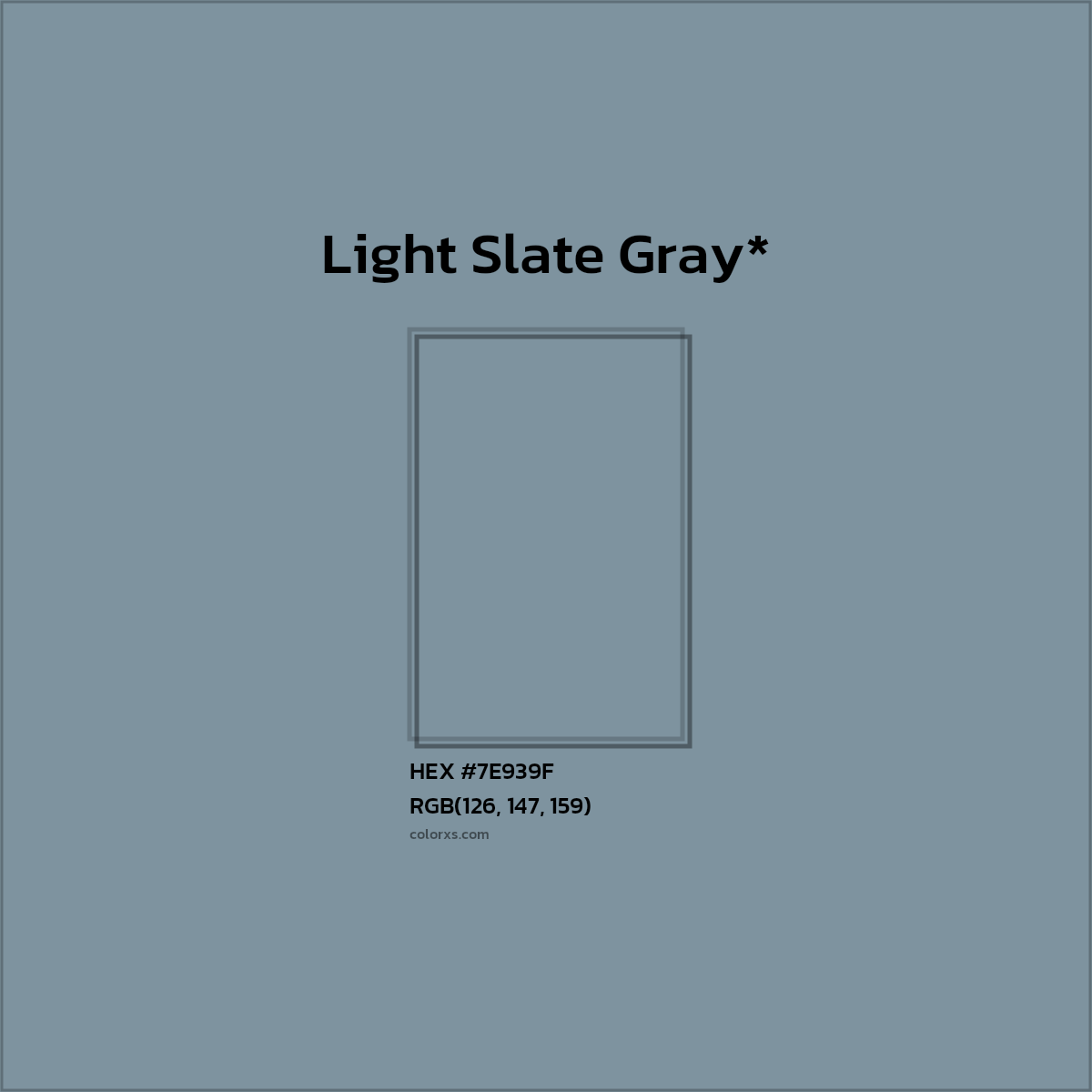 HEX #7E939F Color Name, Color Code, Palettes, Similar Paints, Images