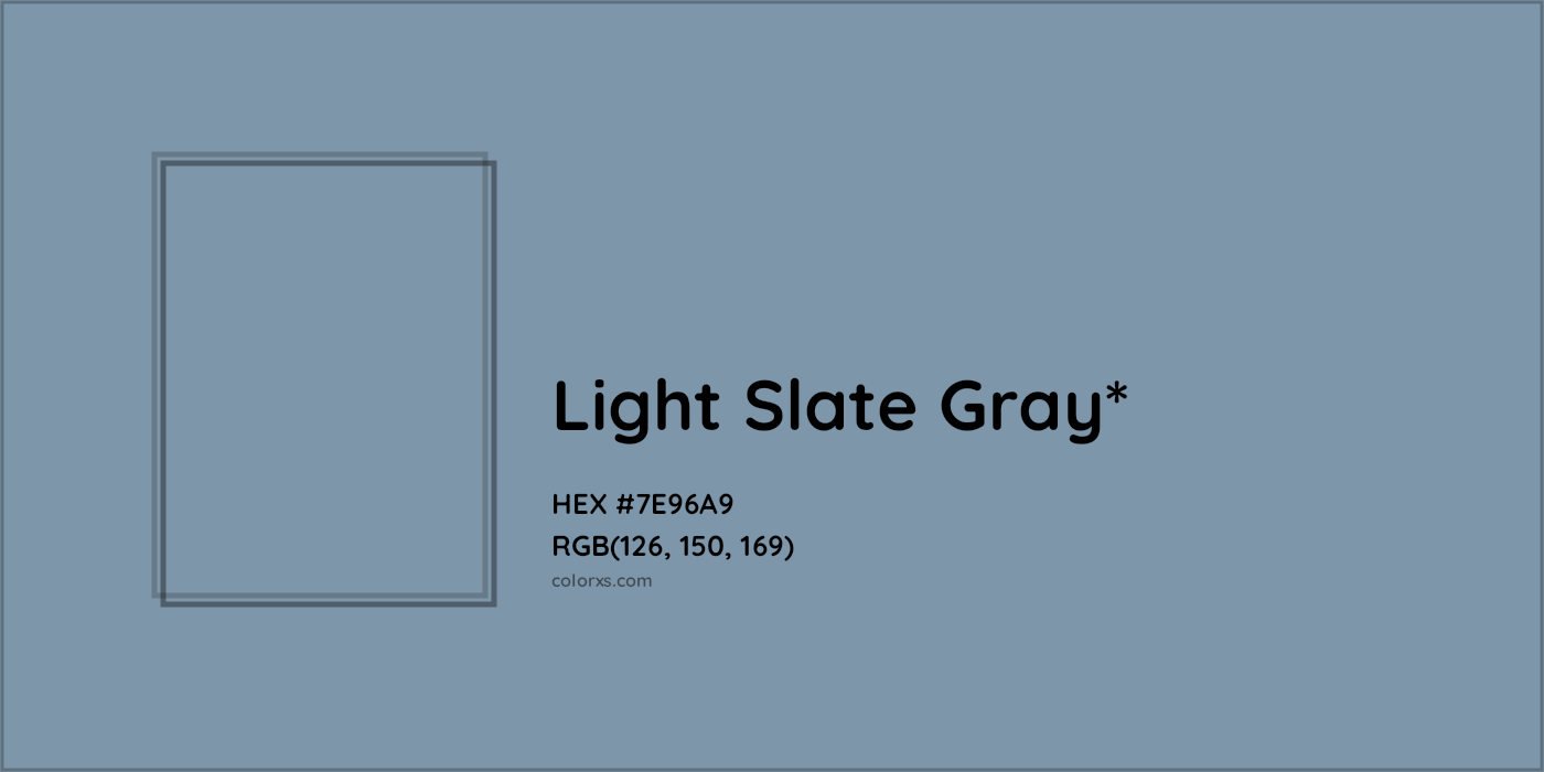 HEX #7E96A9 Color Name, Color Code, Palettes, Similar Paints, Images