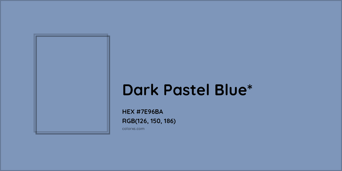 HEX #7E96BA Color Name, Color Code, Palettes, Similar Paints, Images