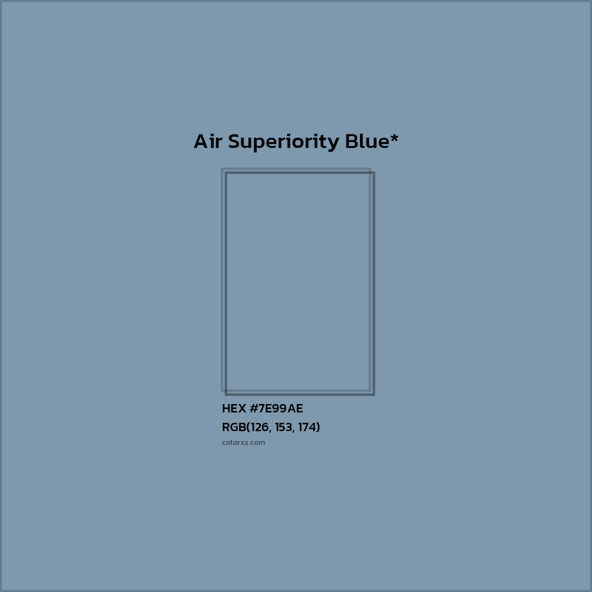 HEX #7E99AE Color Name, Color Code, Palettes, Similar Paints, Images