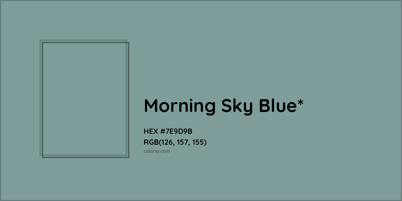 HEX #7E9D9B Color Name, Color Code, Palettes, Similar Paints, Images