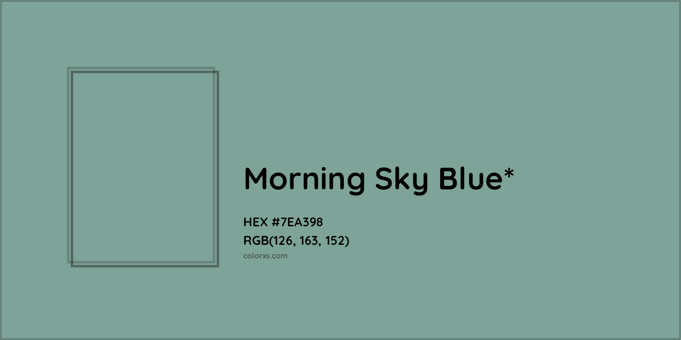 HEX #7EA398 Color Name, Color Code, Palettes, Similar Paints, Images