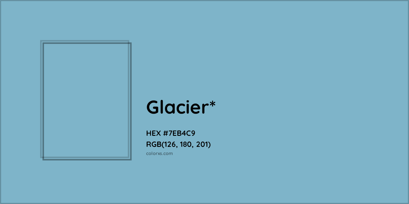 HEX #7EB4C9 Color Name, Color Code, Palettes, Similar Paints, Images