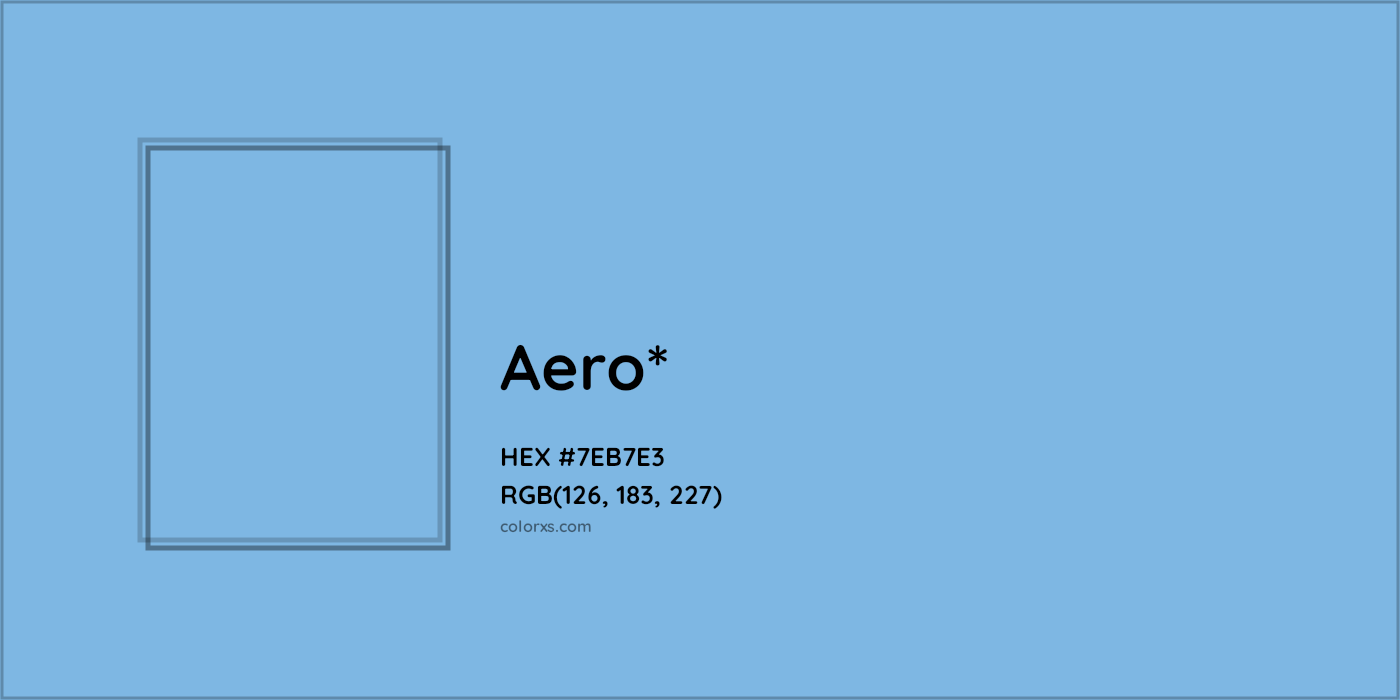 HEX #7EB7E3 Color Name, Color Code, Palettes, Similar Paints, Images