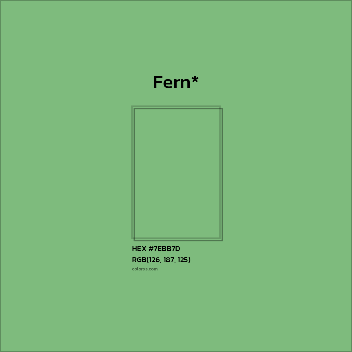 HEX #7EBB7D Color Name, Color Code, Palettes, Similar Paints, Images