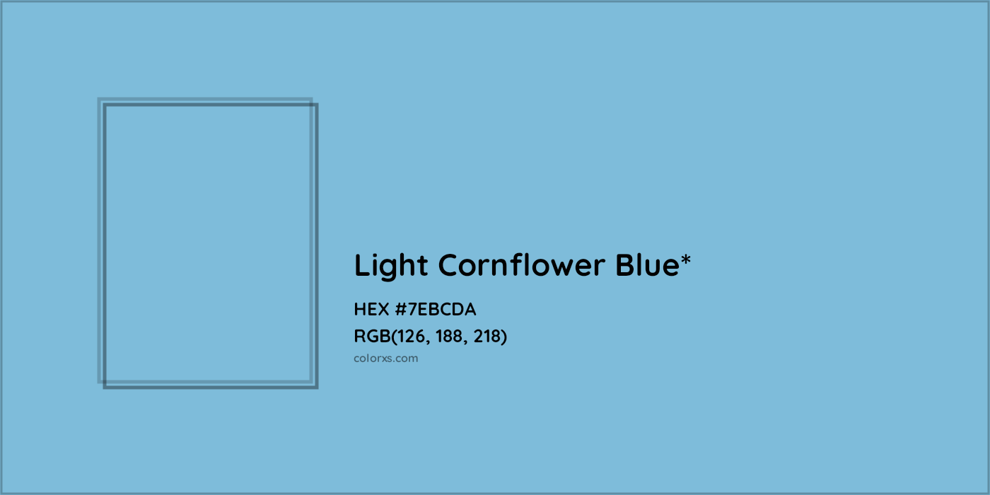 HEX #7EBCDA Color Name, Color Code, Palettes, Similar Paints, Images
